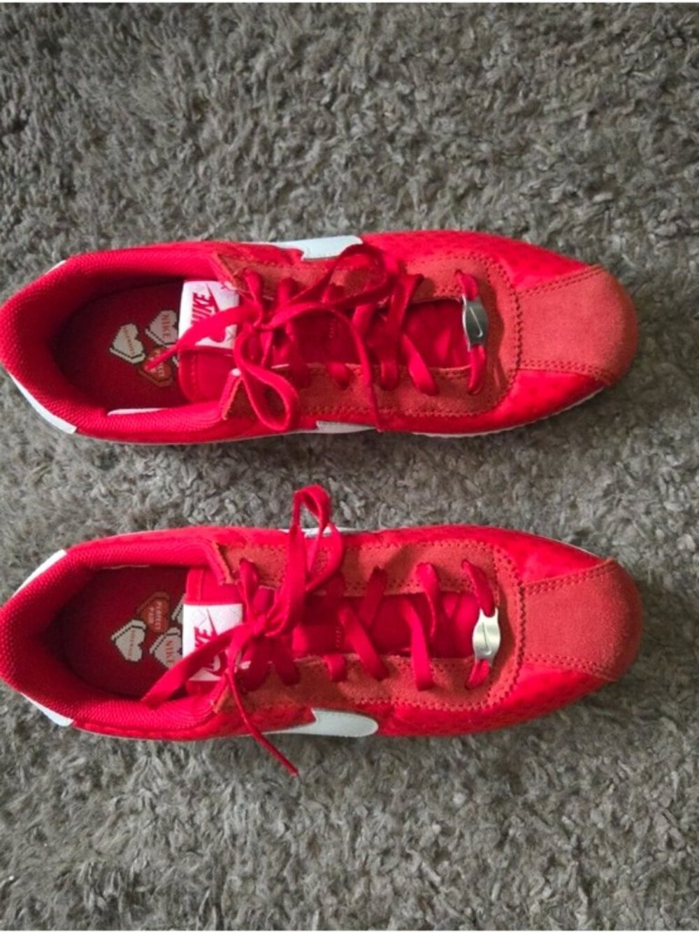 Nike Kids Cortez Bg Youth Size 6y Red And White Valentines Day 1026 - Picture 3 of 11